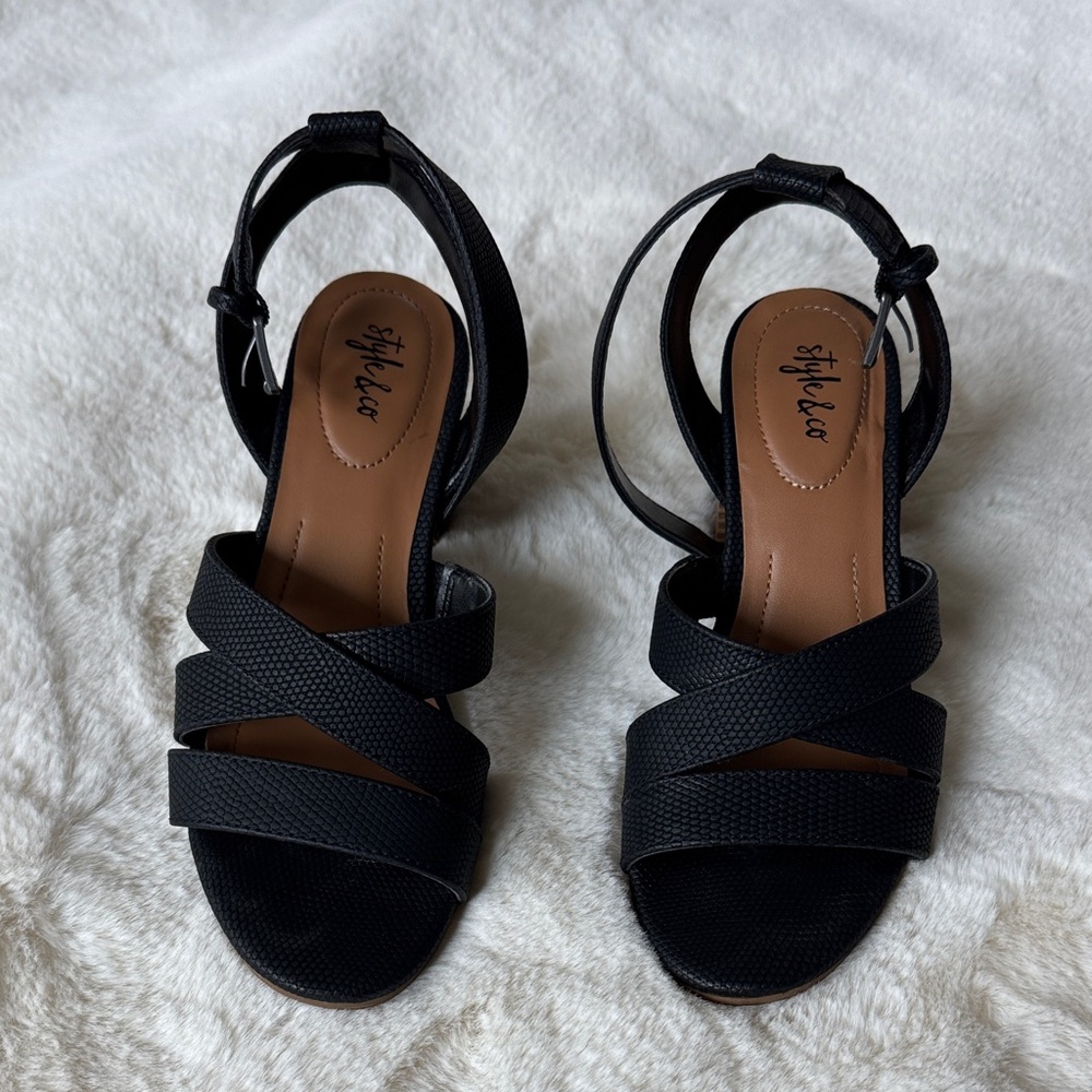 Style & Co. Black Heels